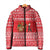 Afghanistan Christmas Padded Jacket with Santa Camels Sheep Traditional Pattern and Festive Design - Wonder Print Shop