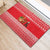 Afghanistan Christmas Rubber Doormat with Santa Camels Sheep Traditional Pattern and Festive Design - Wonder Print Shop