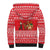Afghanistan Christmas Sherpa Hoodie with Santa Camels Sheep Traditional Pattern and Festive Design - Wonder Print Shop