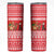 Afghanistan Christmas Skinny Tumbler with Santa Camels Sheep Traditional Pattern and Festive Design - Wonder Print Shop