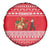 Afghanistan Christmas Spare Tire Cover with Santa Camels Sheep Traditional Pattern and Festive Design - Wonder Print Shop