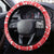 Afghanistan Christmas Steering Wheel Cover with Santa Camels Sheep Traditional Pattern and Festive Design - Wonder Print Shop