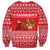 Afghanistan Christmas Sweatshirt with Santa Camels Sheep Traditional Pattern and Festive Design - Wonder Print Shop