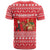Afghanistan Christmas T Shirt with Santa Camels Sheep Traditional Pattern and Festive Design - Wonder Print Shop