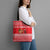 Afghanistan Christmas Tote Bag with Santa Camels Sheep Traditional Pattern and Festive Design - Wonder Print Shop