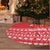Afghanistan Christmas Tree Skirt with Santa Camels Sheep Traditional Pattern and Festive Design - Wonder Print Shop