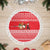 Afghanistan Christmas Tree Skirt with Santa Camels Sheep Traditional Pattern and Festive Design - Wonder Print Shop