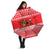 Afghanistan Christmas Umbrella with Santa Camels Sheep Traditional Pattern and Festive Design - Wonder Print Shop