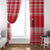 Afghanistan Christmas Window Curtain with Santa Camels Sheep Traditional Pattern and Festive Design - Wonder Print Shop