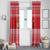 Afghanistan Christmas Window Curtain with Santa Camels Sheep Traditional Pattern and Festive Design - Wonder Print Shop