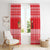 Afghanistan Christmas Window Curtain with Santa Camels Sheep Traditional Pattern and Festive Design - Wonder Print Shop