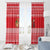 Afghanistan Christmas Window Curtain with Santa Camels Sheep Traditional Pattern and Festive Design - Wonder Print Shop