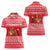 Afghanistan Christmas Women Polo Shirt with Santa Camels Sheep Traditional Pattern and Festive Design - Wonder Print Shop
