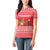 Afghanistan Christmas Women Polo Shirt with Santa Camels Sheep Traditional Pattern and Festive Design - Wonder Print Shop