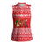 Afghanistan Christmas Women Sleeveless Polo Shirt with Santa Camels Sheep Traditional Pattern and Festive Design - Wonder Print Shop
