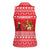 Afghanistan Christmas Women Sleeveless Polo Shirt with Santa Camels Sheep Traditional Pattern and Festive Design - Wonder Print Shop