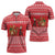Afghanistan Christmas Zipper Polo Shirt with Santa Camels Sheep Traditional Pattern and Festive Design - Wonder Print Shop