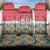 Singapore Christmas Back Car Seat Cover with Skyline Batik Patterns Landmark Silhouettes and Festive Design - Wonder Print Shop