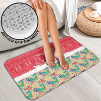 Singapore Christmas Bathroom Set with Skyline Batik Patterns Landmark Silhouettes and Festive Design - Wonder Print Shop