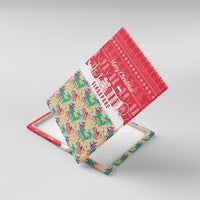 Singapore Christmas Canvas Wall Art with Skyline Batik Patterns Landmark Silhouettes and Festive Design - Wonder Print Shop