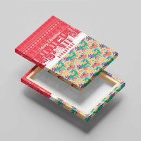 Singapore Christmas Canvas Wall Art with Skyline Batik Patterns Landmark Silhouettes and Festive Design - Wonder Print Shop