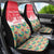 Singapore Christmas Car Seat Cover with Skyline Batik Patterns Landmark Silhouettes and Festive Design - Wonder Print Shop