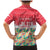 Singapore Christmas Family Matching Mermaid Dress and Hawaiian Shirt with Skyline Batik Patterns Landmark Silhouettes and Festive Design - Wonder Print Shop