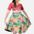 Singapore Christmas Family Matching Mermaid Dress and Hawaiian Shirt with Skyline Batik Patterns Landmark Silhouettes and Festive Design - Wonder Print Shop