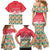 Singapore Christmas Family Matching Mermaid Dress and Hawaiian Shirt with Skyline Batik Patterns Landmark Silhouettes and Festive Design - Wonder Print Shop