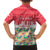Singapore Christmas Family Matching Off The Shoulder Long Sleeve Dress and Hawaiian Shirt with Skyline Batik Patterns Landmark Silhouettes and Festive Design - Wonder Print Shop