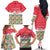 Singapore Christmas Family Matching Off The Shoulder Long Sleeve Dress and Hawaiian Shirt with Skyline Batik Patterns Landmark Silhouettes and Festive Design - Wonder Print Shop