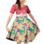 Singapore Christmas Family Matching Off Shoulder Short Dress and Hawaiian Shirt with Skyline Batik Patterns Landmark Silhouettes and Festive Design - Wonder Print Shop