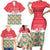Singapore Christmas Family Matching Short Sleeve Bodycon Dress and Hawaiian Shirt with Skyline Batik Patterns Landmark Silhouettes and Festive Design - Wonder Print Shop