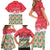 Singapore Christmas Family Matching Short Sleeve Bodycon Dress and Hawaiian Shirt with Skyline Batik Patterns Landmark Silhouettes and Festive Design - Wonder Print Shop