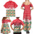 Singapore Christmas Family Matching Summer Maxi Dress and Hawaiian Shirt with Skyline Batik Patterns Landmark Silhouettes and Festive Design - Wonder Print Shop
