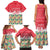 Singapore Christmas Family Matching Tank Maxi Dress and Hawaiian Shirt with Skyline Batik Patterns Landmark Silhouettes and Festive Design - Wonder Print Shop