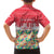 Singapore Christmas Kid Hawaiian Shirt with Skyline Batik Patterns Landmark Silhouettes and Festive Design - Wonder Print Shop