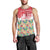 Singapore Christmas Men Tank Top with Skyline Batik Patterns Landmark Silhouettes and Festive Design - Wonder Print Shop