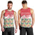 Singapore Christmas Men Tank Top with Skyline Batik Patterns Landmark Silhouettes and Festive Design - Wonder Print Shop