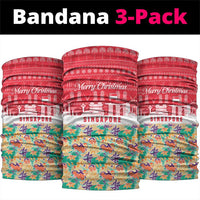 Singapore Christmas Neck Gaiter with Skyline Batik Patterns Landmark Silhouettes and Festive Design - Wonder Print Shop