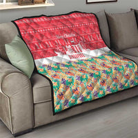 Singapore Christmas Quilt with Skyline Batik Patterns Landmark Silhouettes and Festive Design - Wonder Print Shop