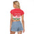 Singapore Christmas Raglan Cropped T Shirt with Skyline Batik Patterns Landmark Silhouettes and Festive Design - Wonder Print Shop