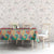 Singapore Christmas Tablecloth with Skyline Batik Patterns Landmark Silhouettes and Festive Design - Wonder Print Shop