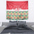 Singapore Christmas Tapestry with Skyline Batik Patterns Landmark Silhouettes and Festive Design - Wonder Print Shop