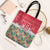 Singapore Christmas Tote Bag with Skyline Batik Patterns Landmark Silhouettes and Festive Design - Wonder Print Shop