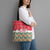 Singapore Christmas Tote Bag with Skyline Batik Patterns Landmark Silhouettes and Festive Design - Wonder Print Shop