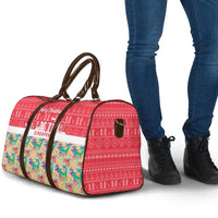 Singapore Christmas Travel Bag with Skyline Batik Patterns Landmark Silhouettes and Festive Design - Wonder Print Shop