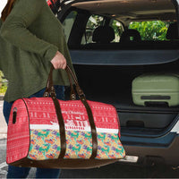 Singapore Christmas Travel Bag with Skyline Batik Patterns Landmark Silhouettes and Festive Design - Wonder Print Shop