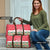 Singapore Christmas Travel Bag with Skyline Batik Patterns Landmark Silhouettes and Festive Design - Wonder Print Shop