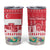 Singapore Christmas Tumbler Cup with Skyline Batik Patterns Landmark Silhouettes and Festive Design - Wonder Print Shop